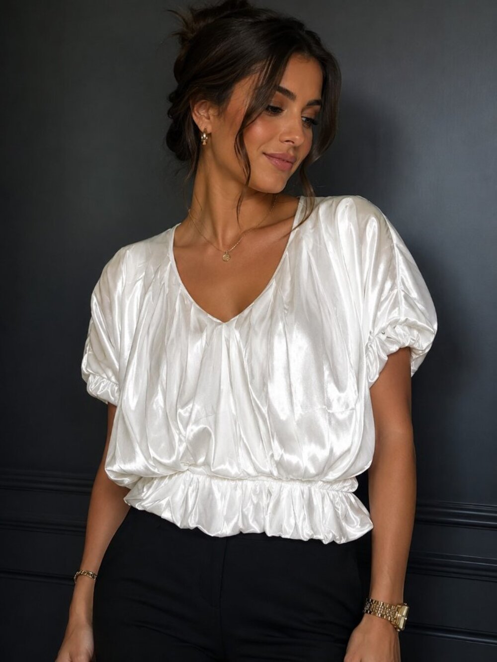 "Very J" Women's Top - Size Large - White - NWT's